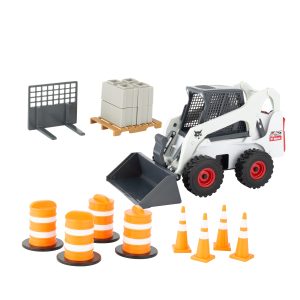 Big Farm Bobcat S450 Skidsteer 1:16 Model Set With Accessories