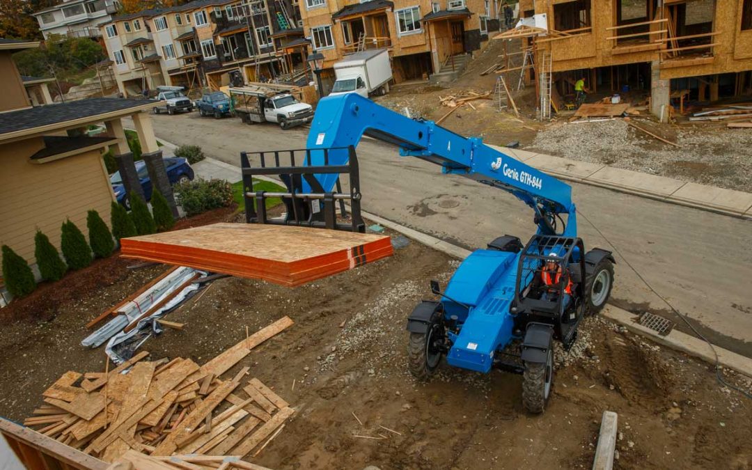 8000# 43′ Reach Material Handler, Genie 844 Telehandler